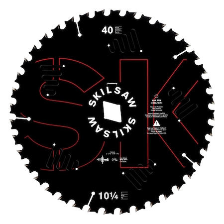 Skil SKIL 10-1/4 in. D X 13/16 in. Carbide Tipped Circular Saw Blade 40 teeth 1 pc 76240